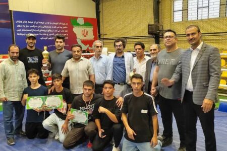 قهرمانی تیم بوکس نهاوند