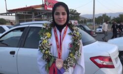 نشان برنز سهم بانوی رزمی کار نهاوندی