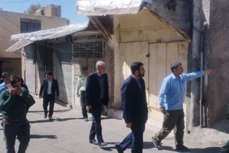 بازدید میدانی دادستان از منطقه پای قلعه 